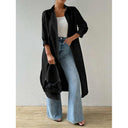 Chic Longline Button-Up Dress for Women
