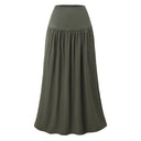 Flowing Women's Maxi Skirt with Elastic Waistband