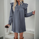 Chic Women's Ruffle Sleeve Dress