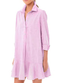 Chic Women's Shirt Dress with Flowy Hem