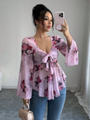 Floral Print Women's Blouse for All Seasons