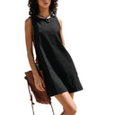 Chic Summer Dress with Striking Back Cutout
