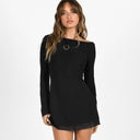 Square Neck Mini Dress for Women - Figure-Flattering Style