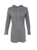 Textured Knit Hooded Dress for Women