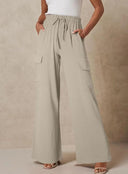 Chic Women's Cargo Pants in Soft Jersey