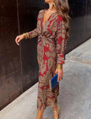 Floral Maxi Dress with Chic Wrap Design