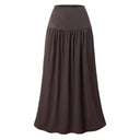 Flowing Women's Maxi Skirt with Elastic Waistband