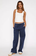 Chic Women's Leisure Pants with Contrast Stripes