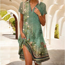 Floral Print Women's Dress with Feminine Silhouette