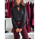 Chic Button Detail Women's Blouse