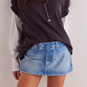 Frayed Hem Women's Denim Skirt - Chic Style