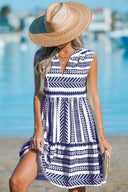Stylish Women's Dress with Geometric Patterns