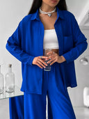 Chic Oversized Blouse for Women with Pockets