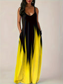 Chic Women's Maxi Dress with Pockets