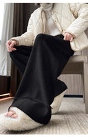 Chic Wide-Leg Trousers with Fringes for Women