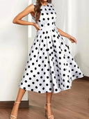 Chic Women's Polka Dot A-Line Dress