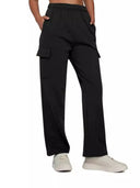Chic Women's Wide Leg Cargo Pants with Side Pockets