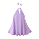Chic Airy Chiffon Dress with Deep V-Neck and Adjustable Straps