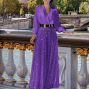 Women's Glittering Evening Dress with Stunning Bodice and Shimmering Skirt