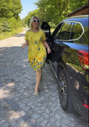 Floral Print Women's Dress with Unique Design