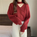 Paisley V-Neck Knit Sweater for Every Occasion