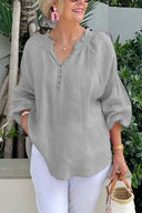 Stylish Women's Blouse with Smock Sleeves