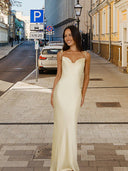 Chic Satin Maxi Dress with Adjustable Straps for Women