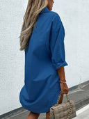 Chic Oversized Women's Shirt Dress