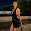 Chic Wrap Design Cocktail Dress for Women