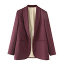 Chic Blazer with Unique Cut and Pockets