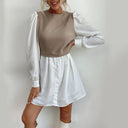 Puff Sleeve Blouse Dress for Women