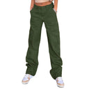 Chic Women's Cargo Pants with Side Pockets