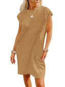 Chic Textured Loose Summer Dress for Women