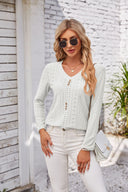 Chic Button Detail Blouse for Women
