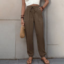 Stylish Harem Pants with Drawstring and Pockets for Women