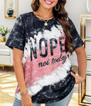 Artistic Tie-Dye Women's T-Shirt with Unique Print