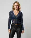 Chic Long Sleeve Lace Bodysuit for Women
