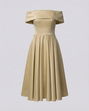 Elegant Satin Strapless Dress for Celebrations