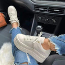 Chic Women's Lace-Up Shoes with Thick Sole