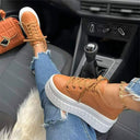Chic Women's Lace-Up Shoes with Thick Sole