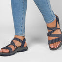Heidi-Mode | Orthopedic Comfortable Strap Sandals in Oversize for Leisure | Strap Sandals with Soft Sole for Summer for Women