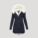 Chic Women's Winter Parka with Faux Fur Hood