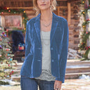 Vintage Velvet Blazer Jacket for Classic Style