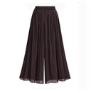 Chic Women's Wide Leg Pants with Mesh Accents