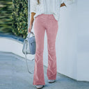 Chic Women's Corduroy Flare Trousers