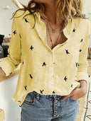 Sleek Women's Long-Sleeve Cotton Top