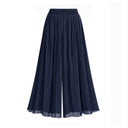 Chic Women's Wide Leg Pants with Mesh Accents