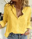 Sleek Women's Long-Sleeve Cotton Top