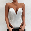 Strapless Satin Bodysuit for Chic Style