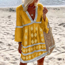 Chic Summer Dress with Batwing Sleeves